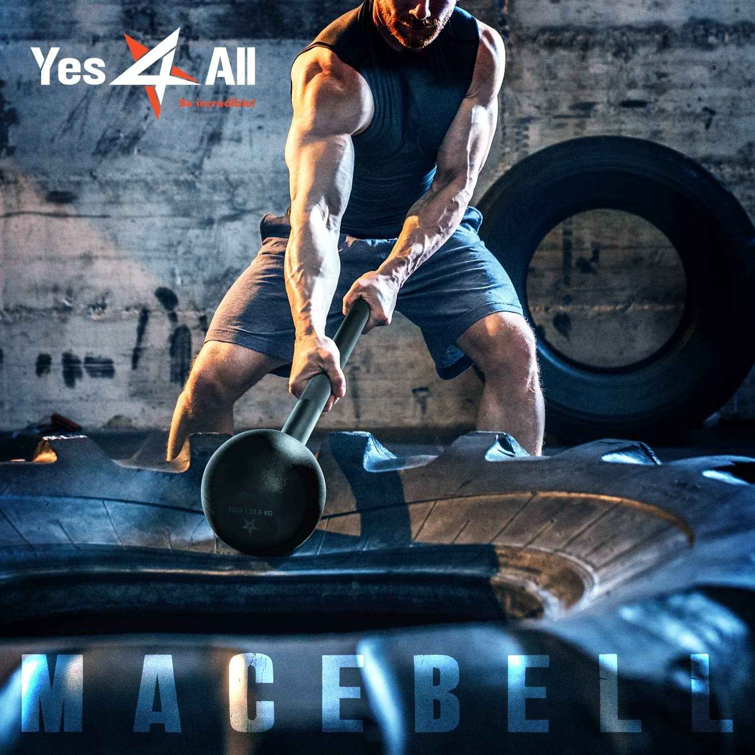 Steel Mace Bell Strength Training Tool
