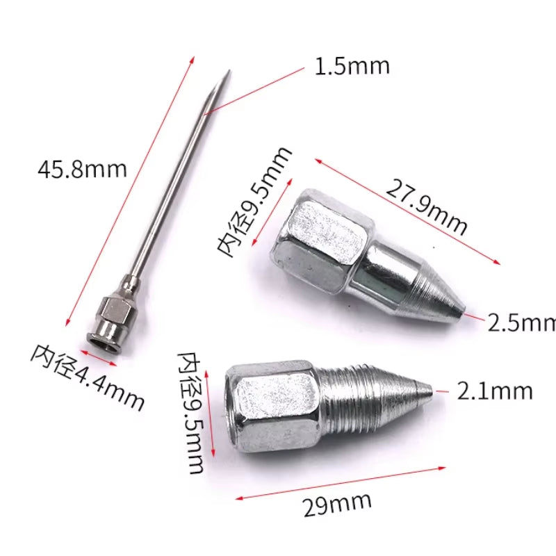 Removable Needle Nose Grease Head Grease Nozzle Grease Accessories Sealed Bearing Refueling Removable Detachable Greases Needle