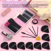 248 Pcs Makeup Applicator Kits with various disposable tools in a clear organizer for makeup artists and enthusiasts.