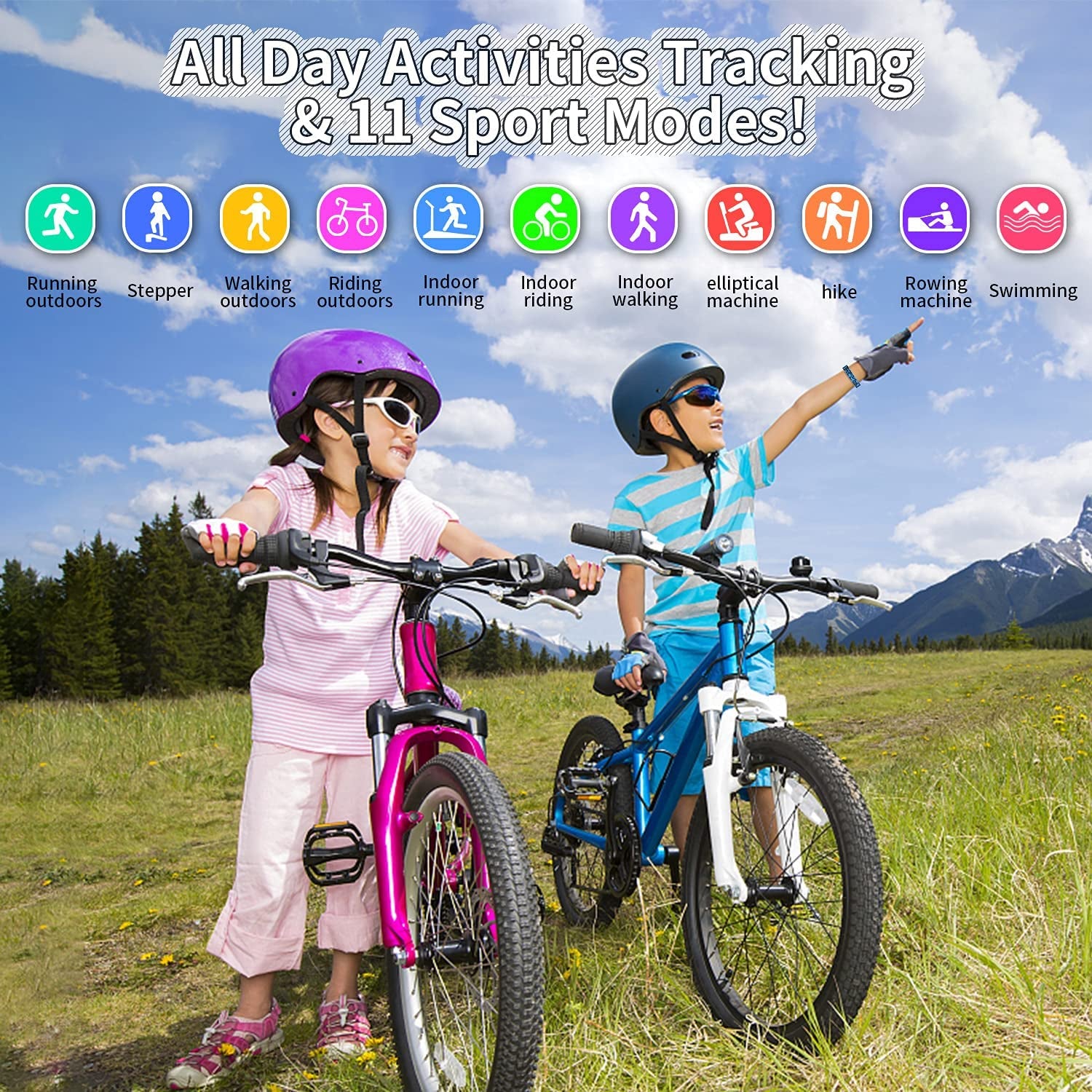 Kids Fitness Tracker Watch 11M