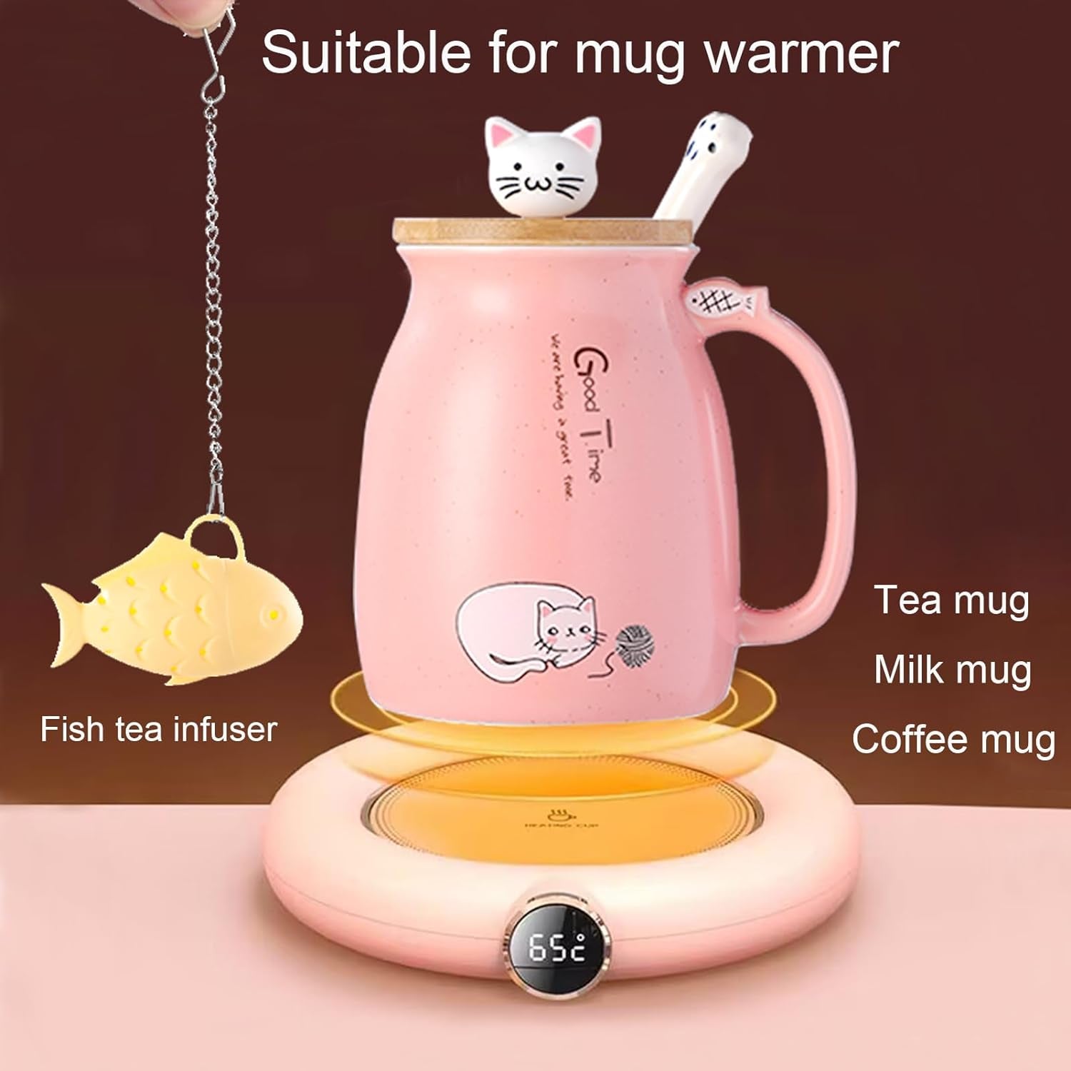 Adorable Kawaii Cat Mug with Infuser - Cuteness Overload for Tea & Coffee Lovers!
