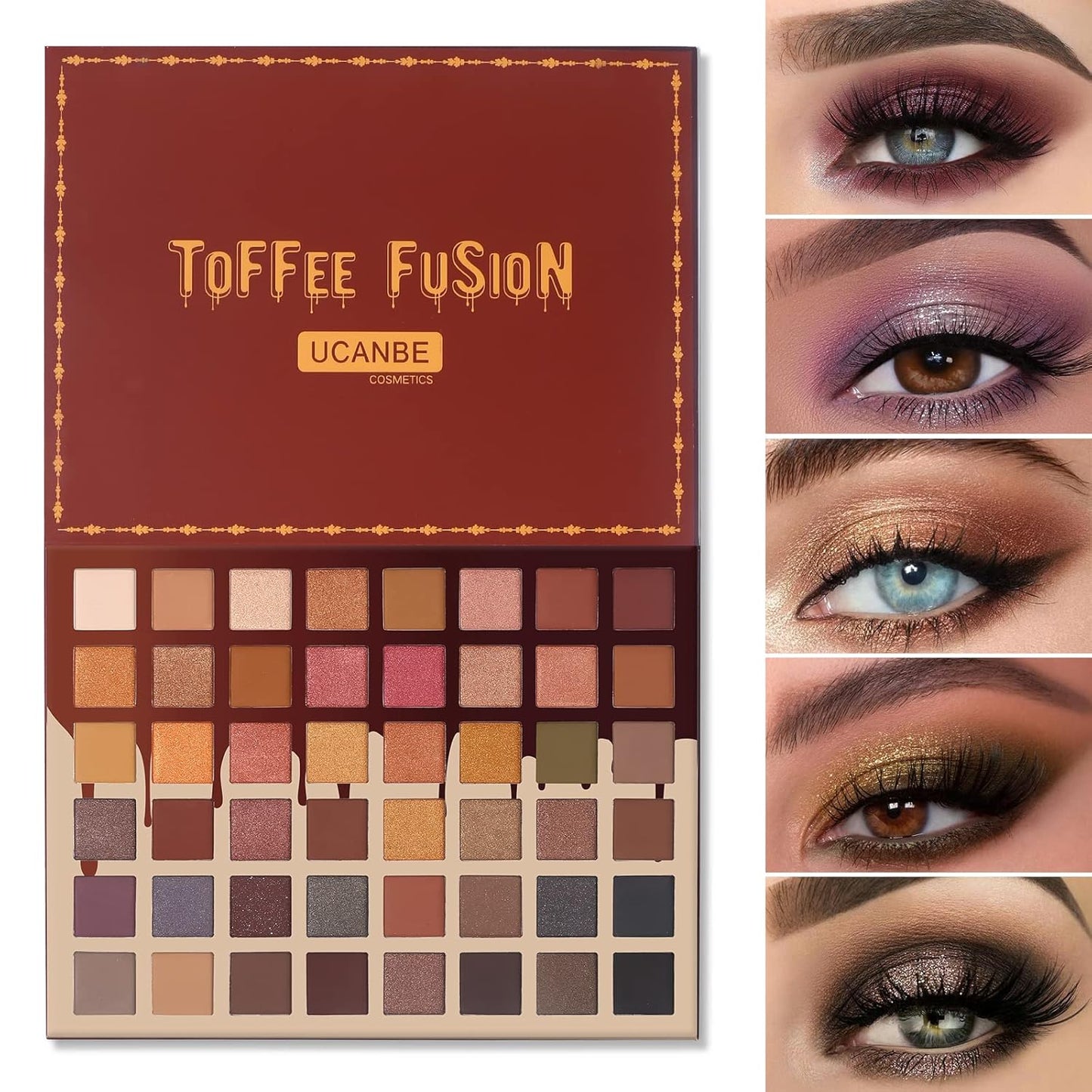 Unleash Your Inner Artist with the Toffee Fusion Nude Eyeshadow Palette - 48 Versatile Neutral Shades for Stunning Eye Looks!