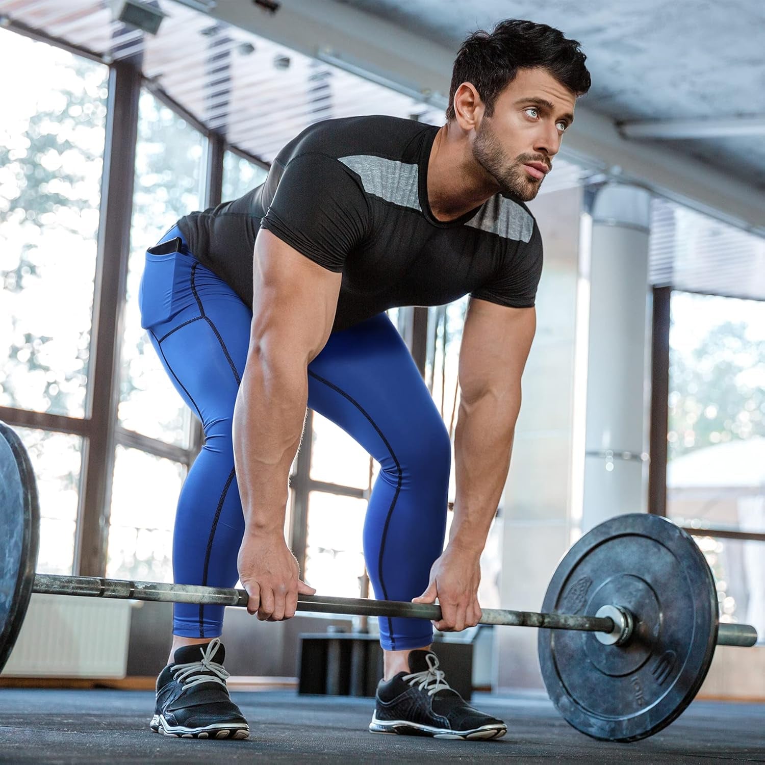 Men Running Gym Leggings Pants