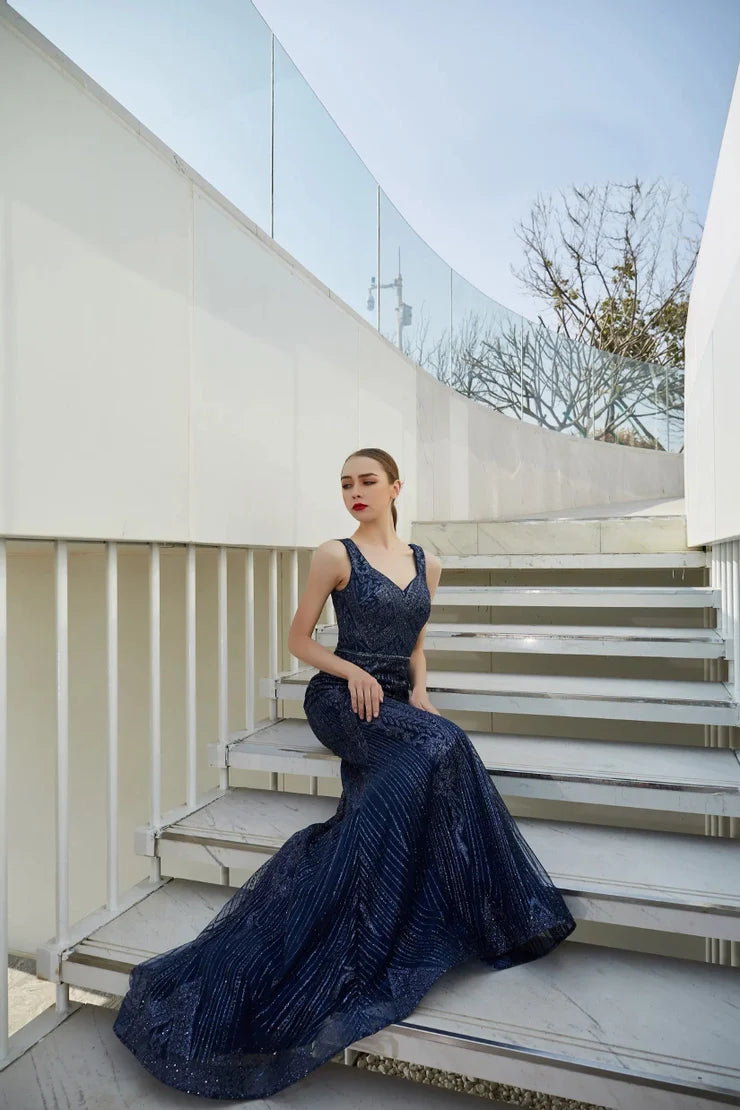 Floor-Length Chiffon Dress good