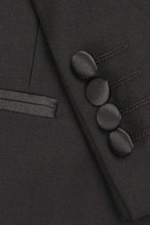 "Milan" Black Tuxedo Jacket Peak (Separates)-2
