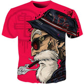 Men Anime Print Dragon Ball 3D T-Shirt Oogway Tees Master Roshi Men T shirt Streetwear Plus Size-5