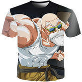 Men Anime Print Dragon Ball 3D T-Shirt Oogway Tees Master Roshi Men T shirt Streetwear Plus Size-7