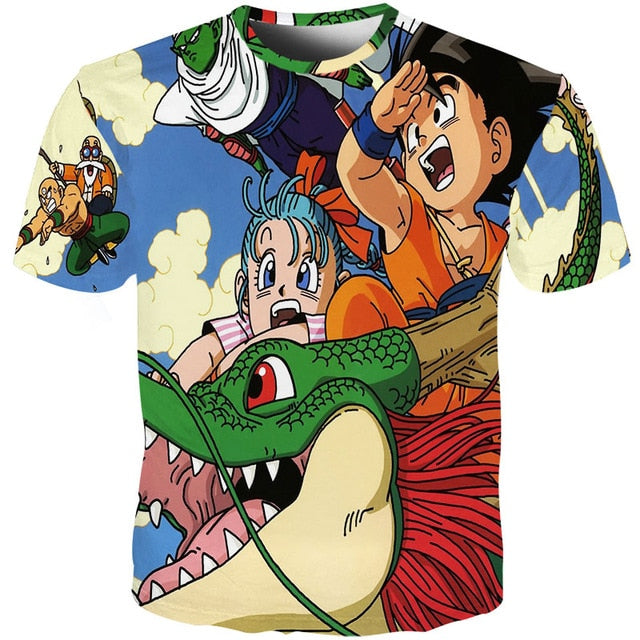 Men Anime Print Dragon Ball 3D T-Shirt Oogway Tees Master Roshi Men T shirt Streetwear Plus Size-4
